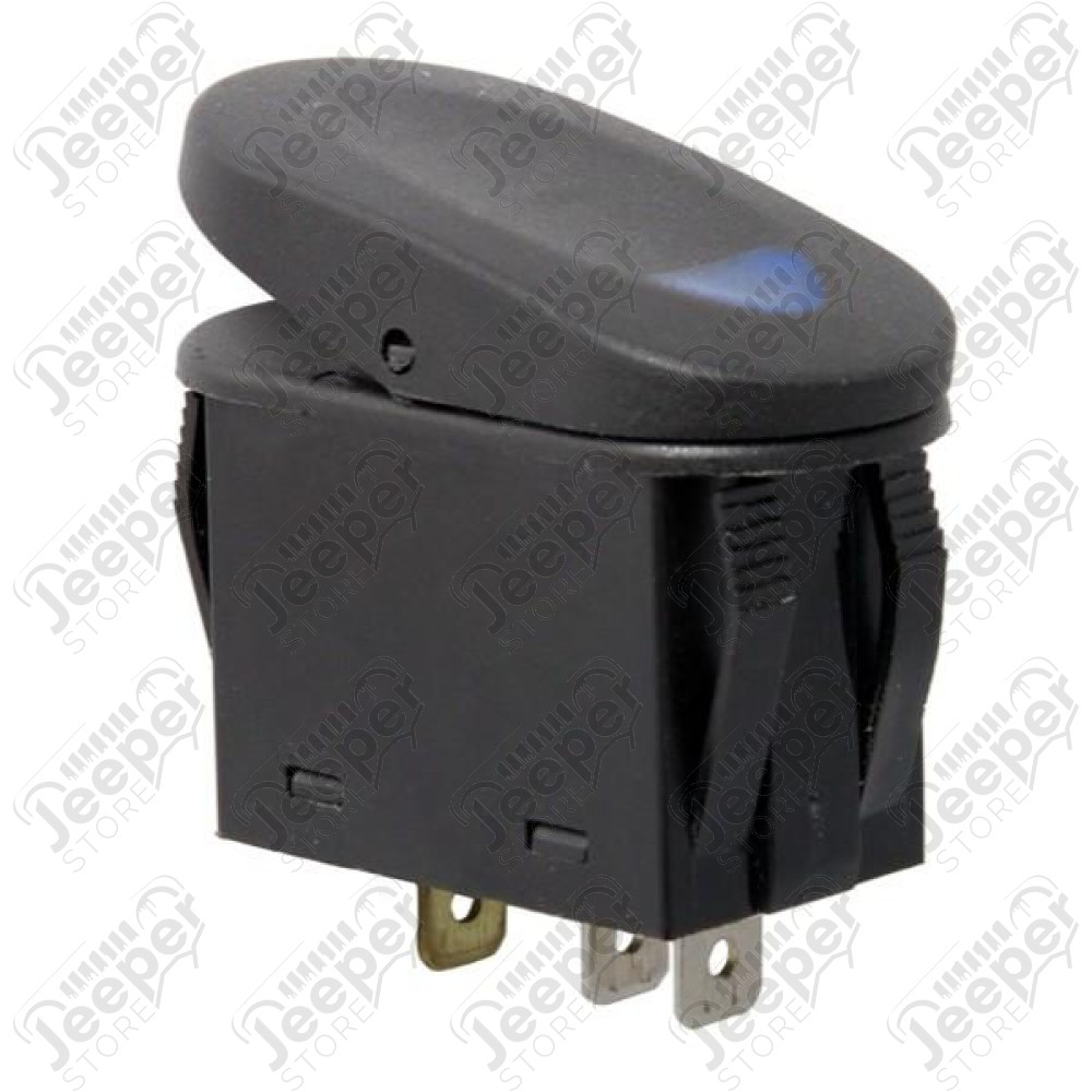 Rocker Switch, 2 Position, Blue