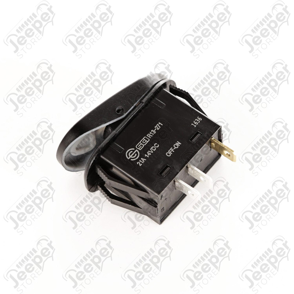 Rocker Switch, 2 Position, Rock Lights, Amber