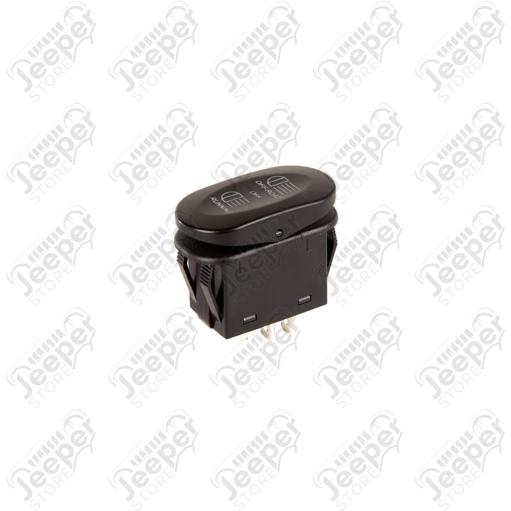 Rocker Switch, 3 Position, Off-Road/Running Light