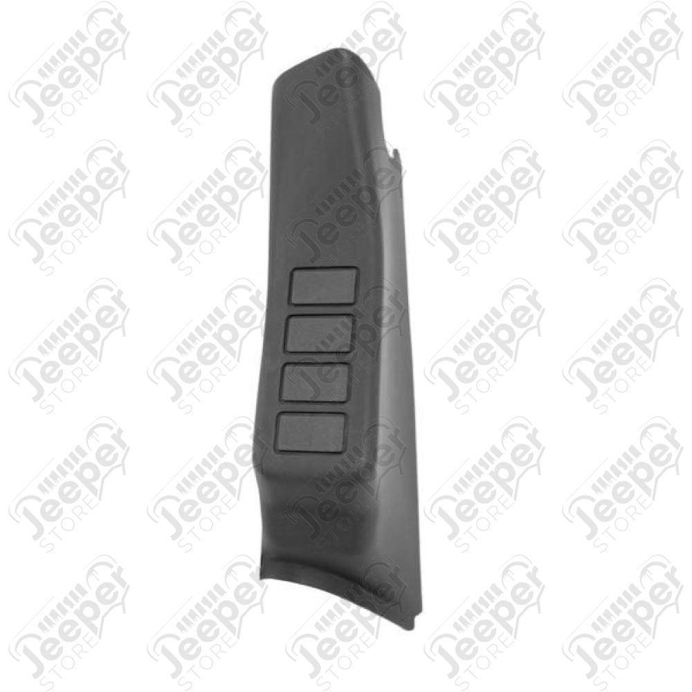 Switch Pod Kit, A-Pillar, 4 Switches, Black, LHD; 11-18 Wrangler JK