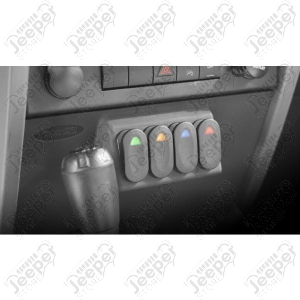 Switch Panel Kit, Lower; 07-10 Jeep Wrangler JK