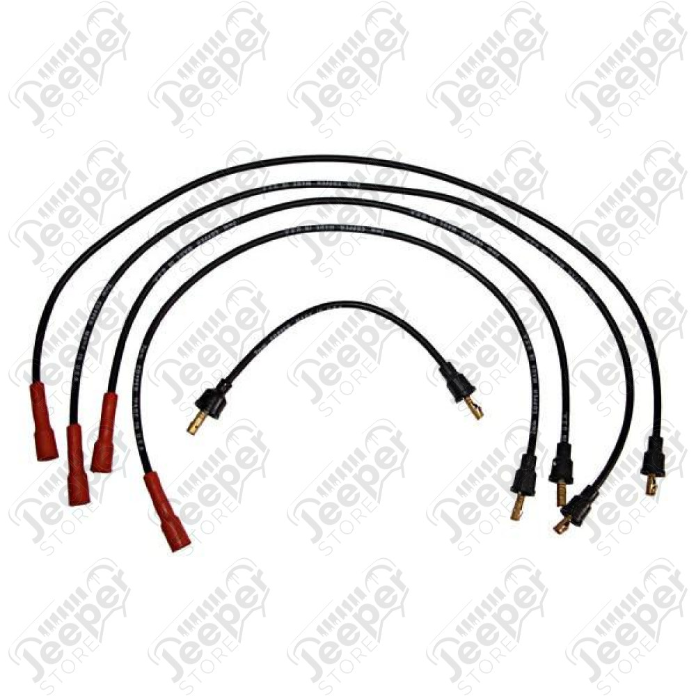 Ignition Spark Plug Wire Kit, F-Head; 52-71 Willys/Jeep, 134CID
