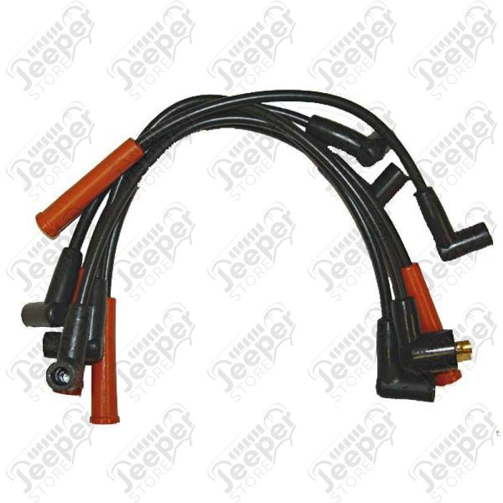 Ignition Spark Plug Wire Kit; 91-06 Jeep, 2.4L/2.5L