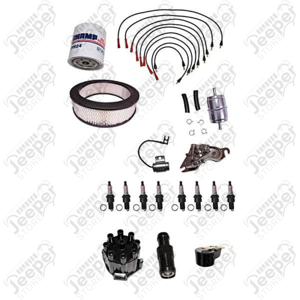 Ignition Tune Up Kit; 72-74 Jeep CJ, 5.0L/5.9L/6.6L