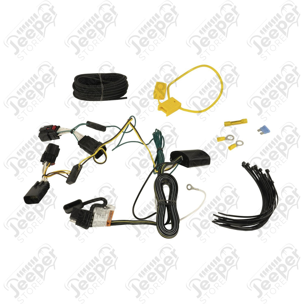 Trailer Wiring Harness; 18-20 Jeep Wrangler JL