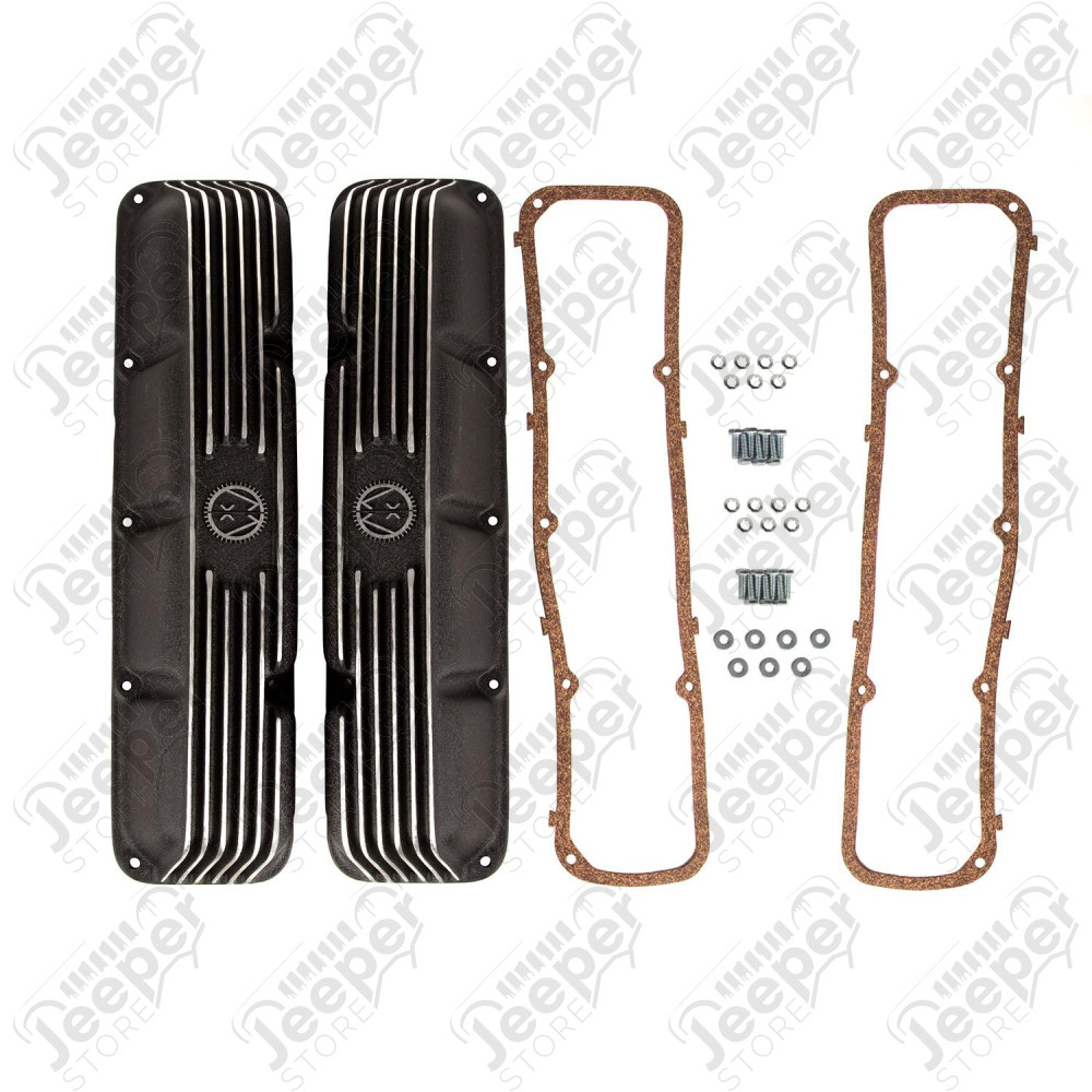 Engine Valve Cover, OMIX Logo, Polished; 72-91 Jeep CJ/SJ