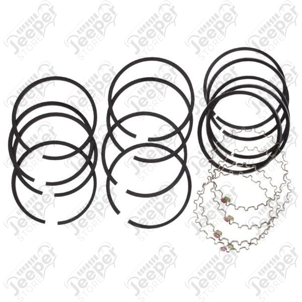 Engine Piston Ring Kit, .020; 41-71 Willys/Jeep, 134CID