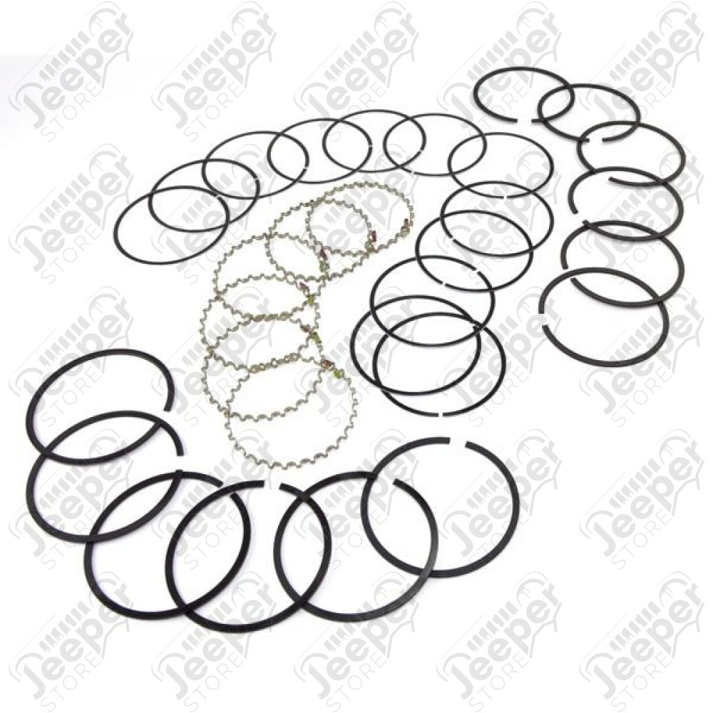 Engine Piston Ring Kit, Standard; 83-95 Jeep CJ/Wrangler YJ, 2.5L
