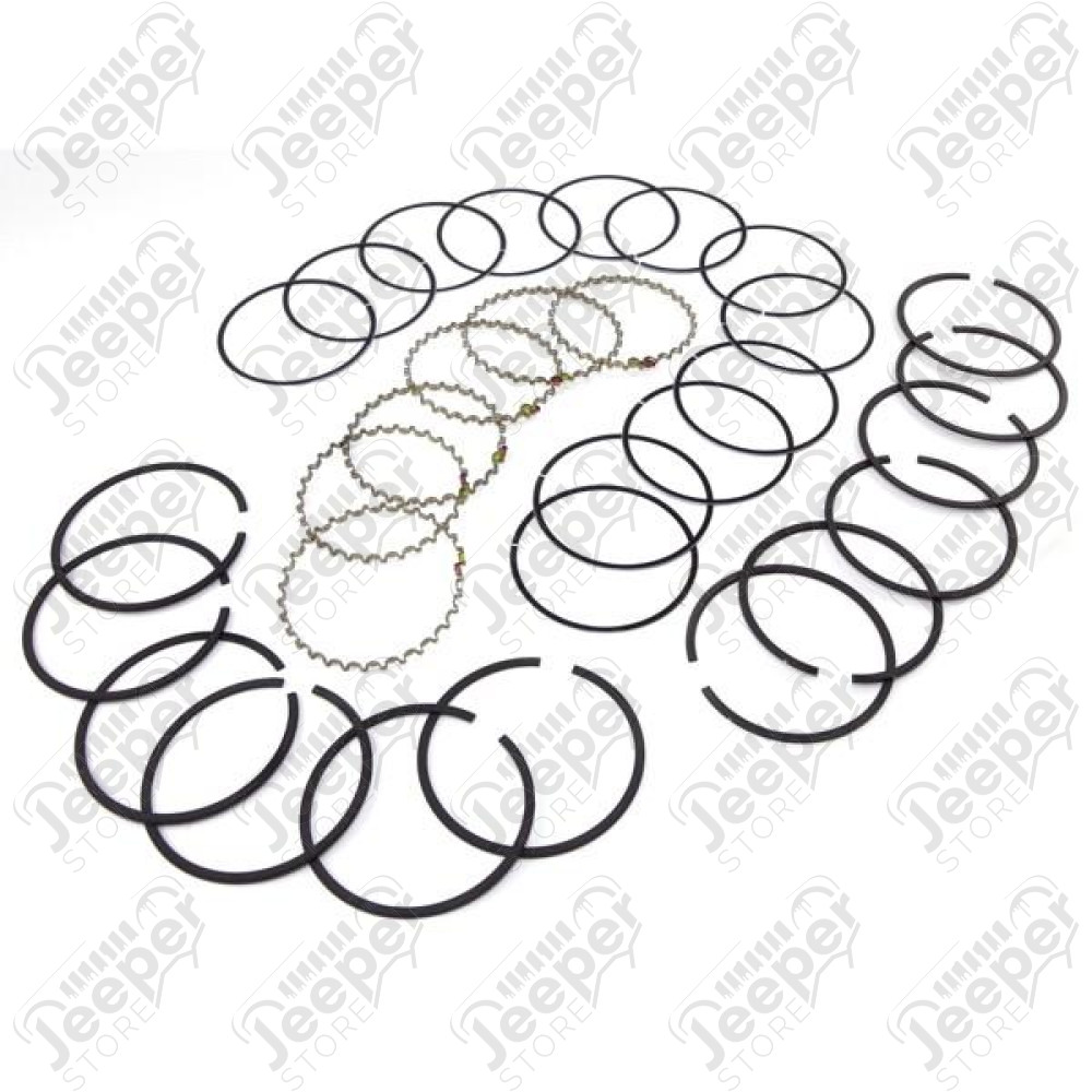 Engine Piston Ring Kit, .010; 83-95 Jeep CJ/Wrangler YJ, 2.5L