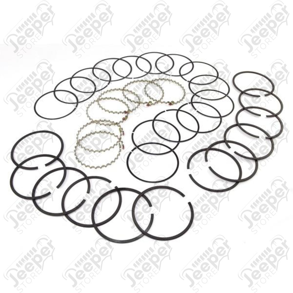 Engine Piston Ring Kit, .030; 83-95 Jeep CJ/Wrangler YJ, 2.5L