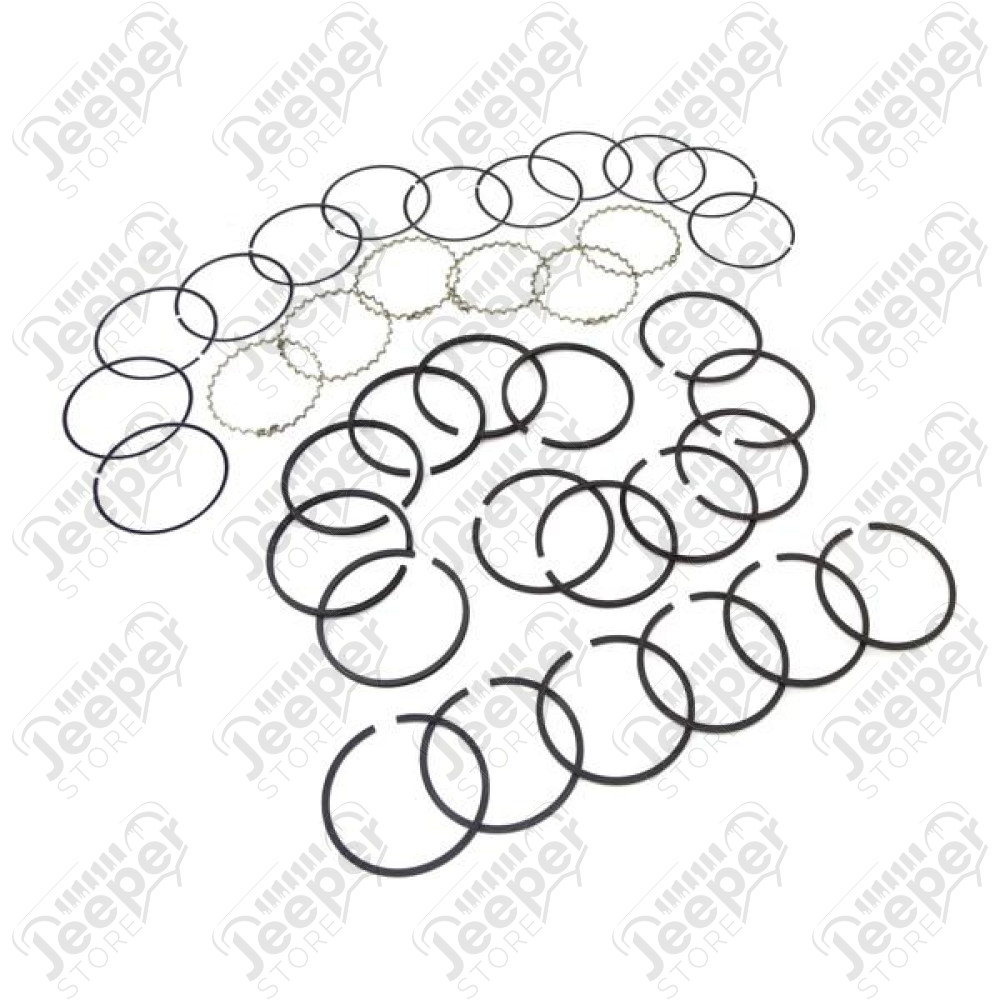 Engine Piston Ring Kit, .030; 54-64 Jeep CJ, 226 CID