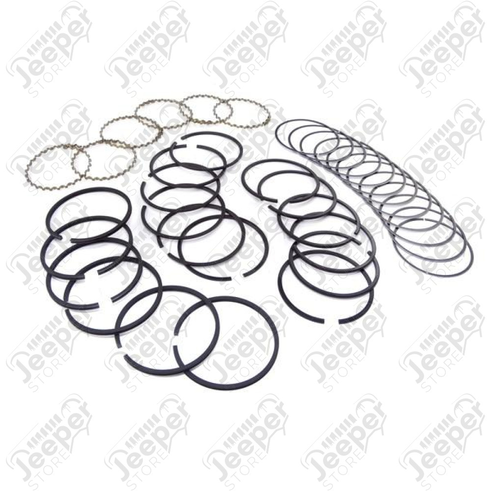 Engine Piston Ring Kit, .060; 54-64 Jeep CJ, 226 CID