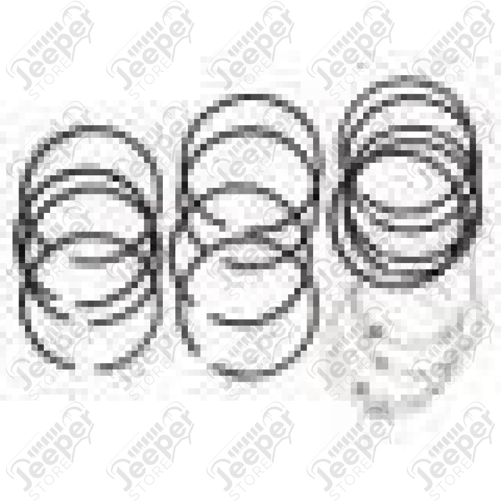 Engine Piston Ring Kit .040 /; 72-90 Jeep CJ/Wrangler YJ, 3.8L/4.2L