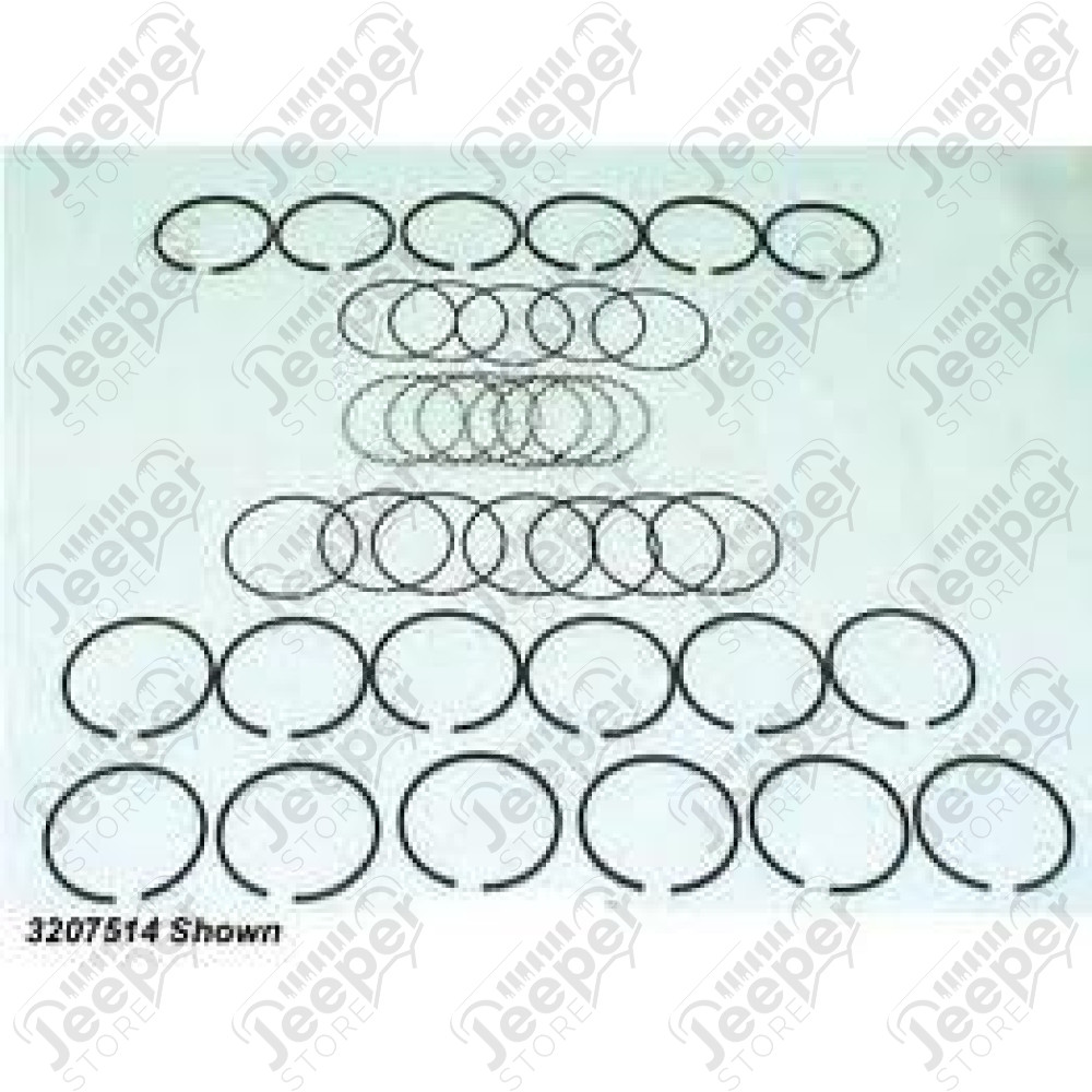 Engine Piston Ring Kit, .020; 71-75 Jeep CJ