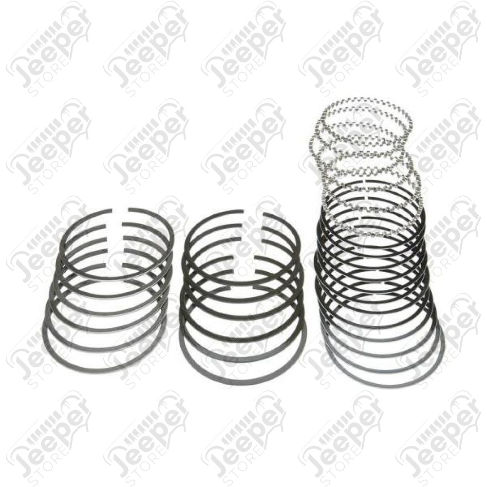 Engine Piston Ring Kit, Standard; 66-71 Jeep CJ, 225 CID