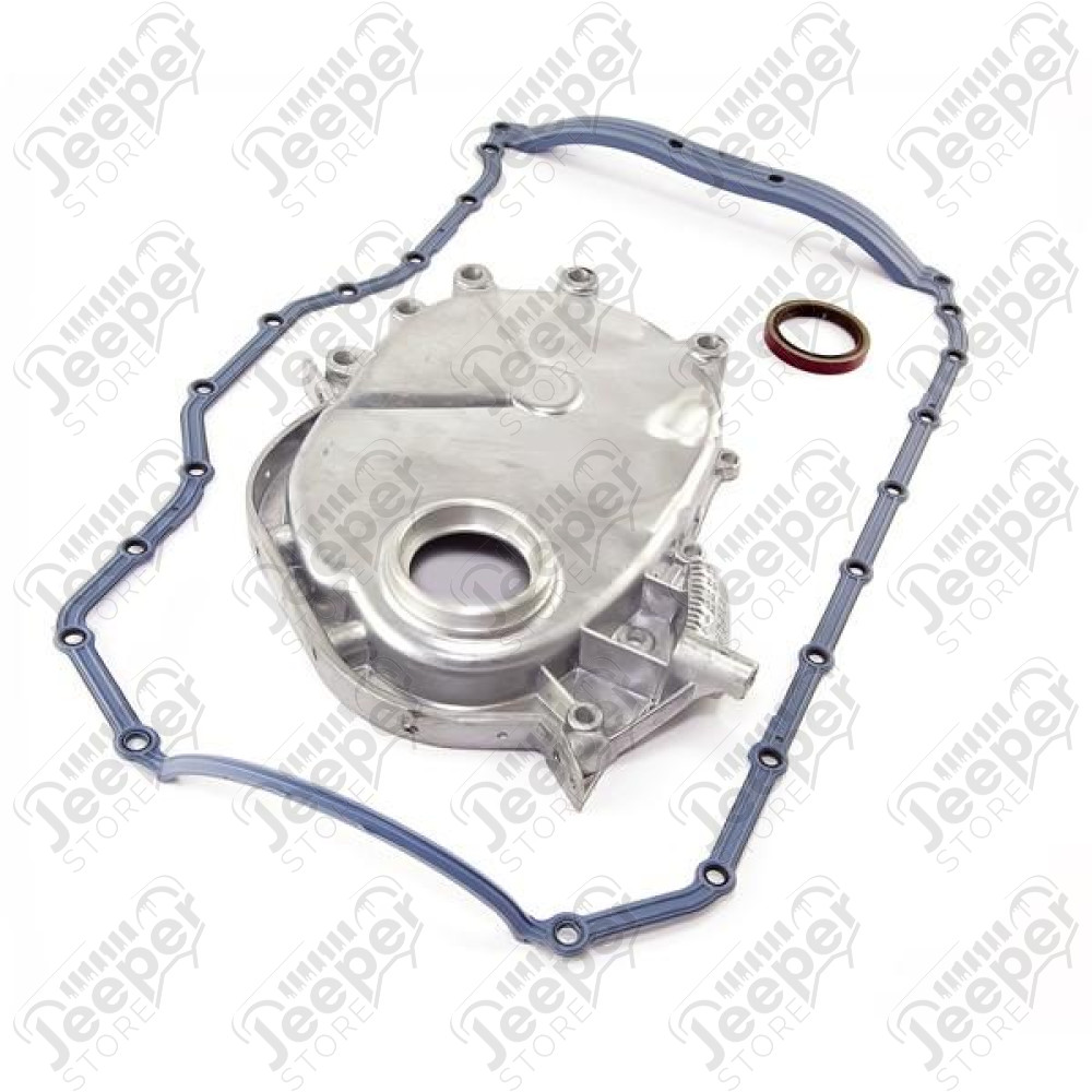 Engine Timing Cover Kit; 83-93 Jeep CJ/Wrangler YJ, 2.5L