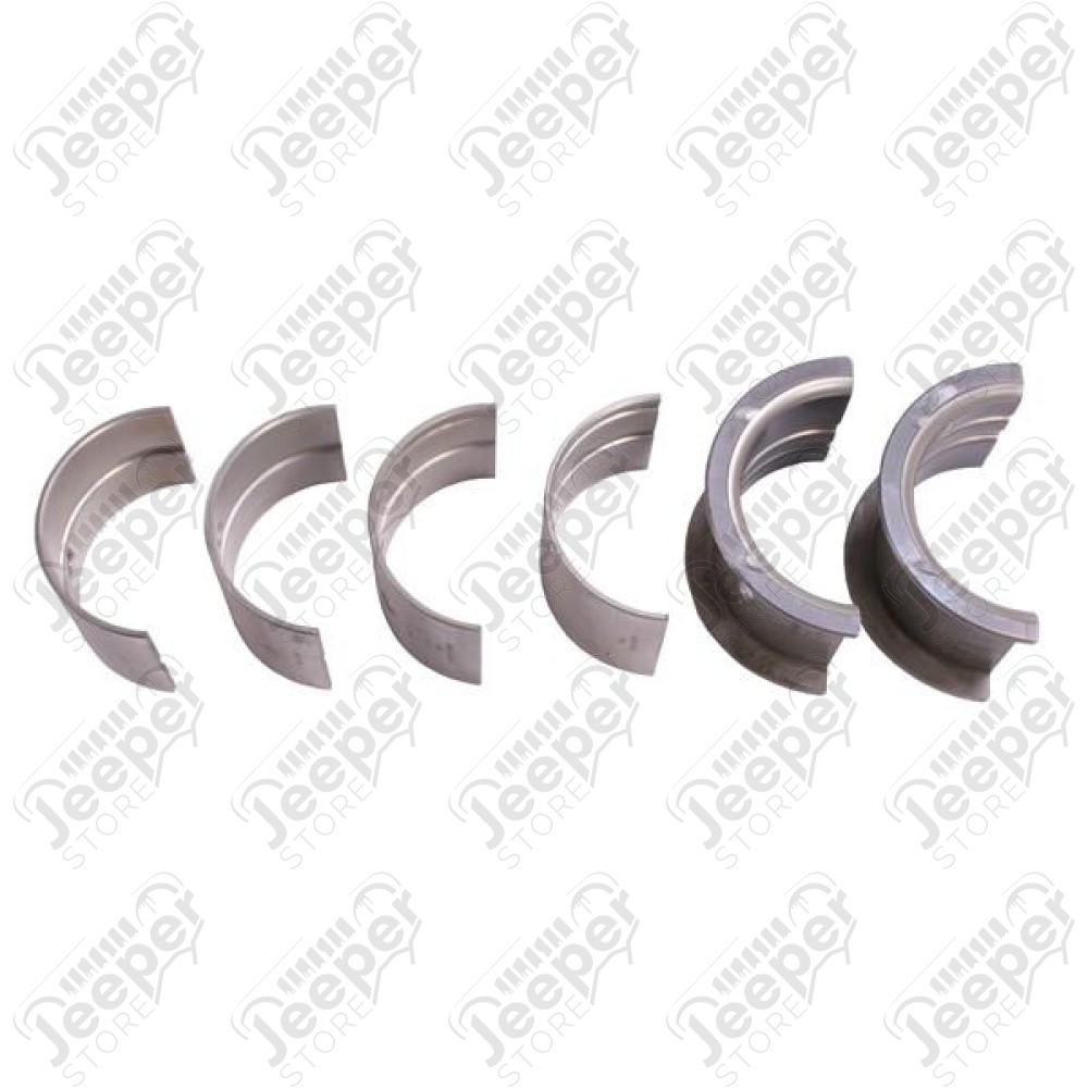 Engine Crankshaft Main Bearing Kit, .010; 41-71 Willys/Jeep