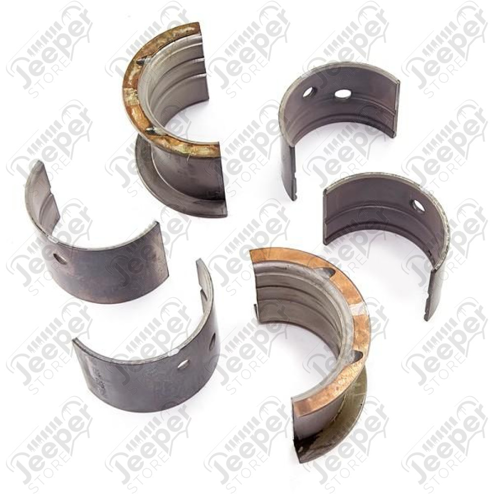 Engine Crankshaft Main Bearing Kit, .050; 41-71 Willys/Jeep
