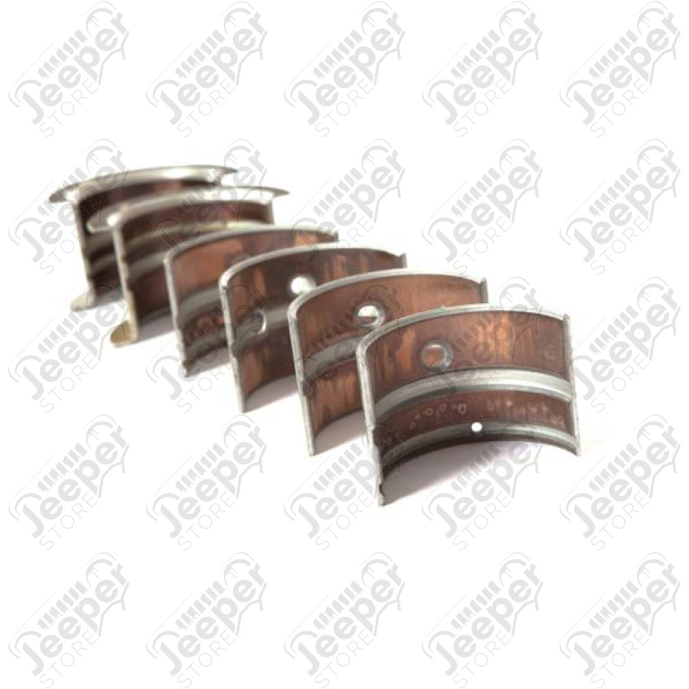 Engine Crankshaft Main Bearing Kit, .060; 41-71 Willys/Jeep