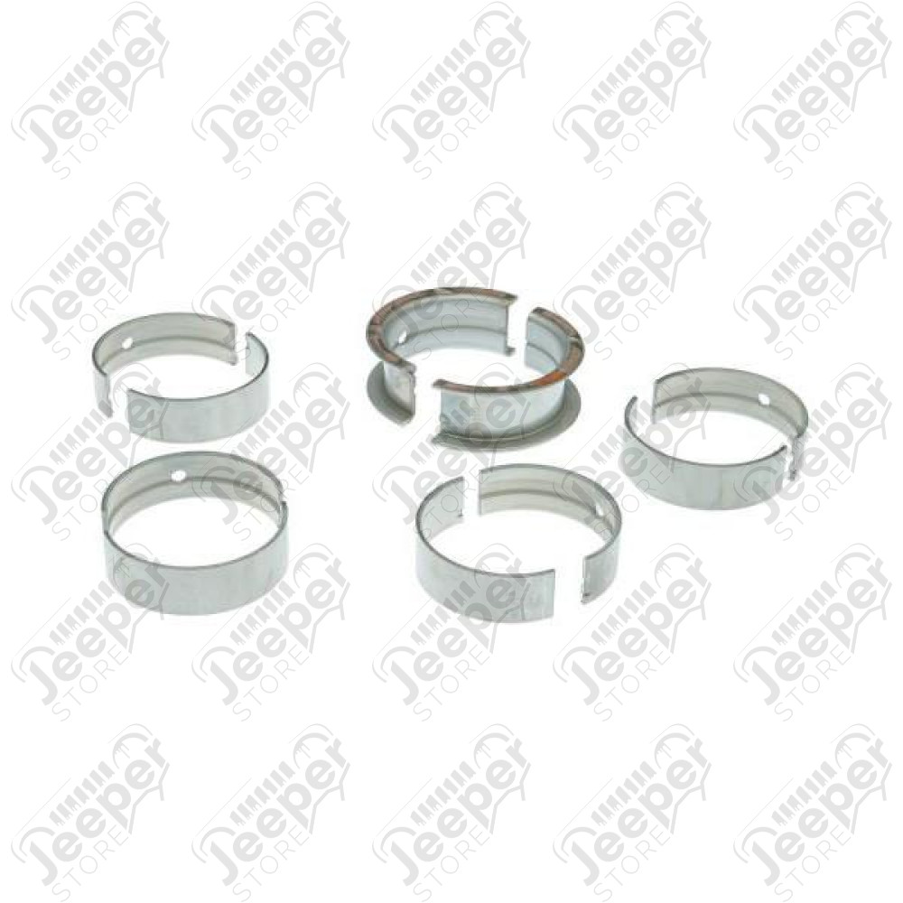 Engine Main Bearing Kit, .010 Oversize; 72-91 CJ/Wrangler, 5.0L/5.9L