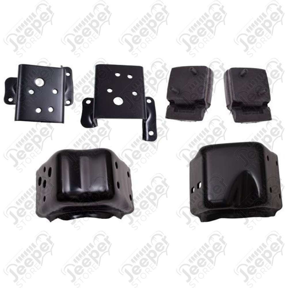 Engine Mount Kit; 72-81 Jeep CJ, 5.0L