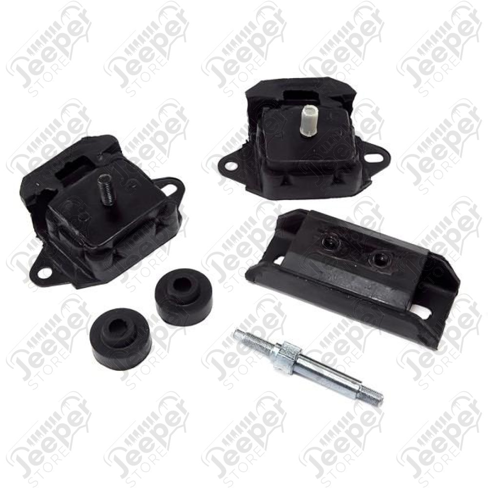 Engine Mount Kit; 72-86 Jeep CJ, 4.2L