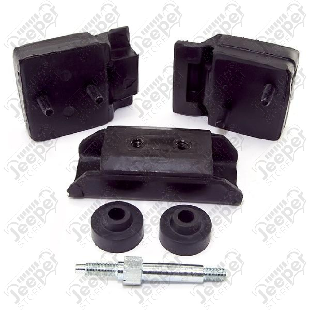 Engine Mount Kit; 72-81 Jeep CJ, 5.0L