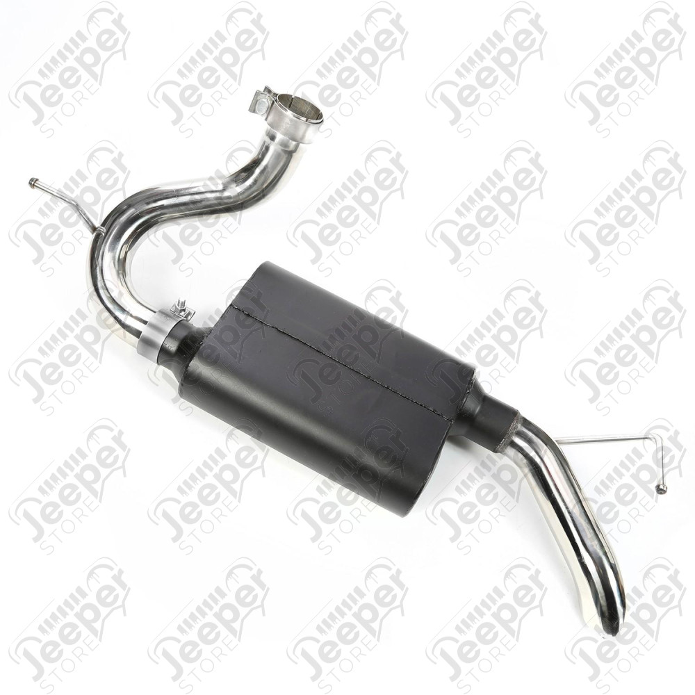 Exhaust Muffler, Heavy Duty, Off-Road; 07-18 Jeep Wrangler JK