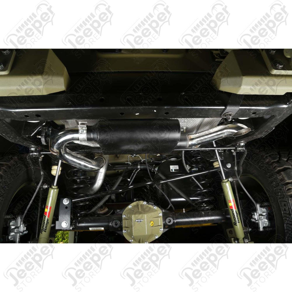 Exhaust Muffler, Heavy Duty, Off-Road 07-18 Jeep Wrangler JK