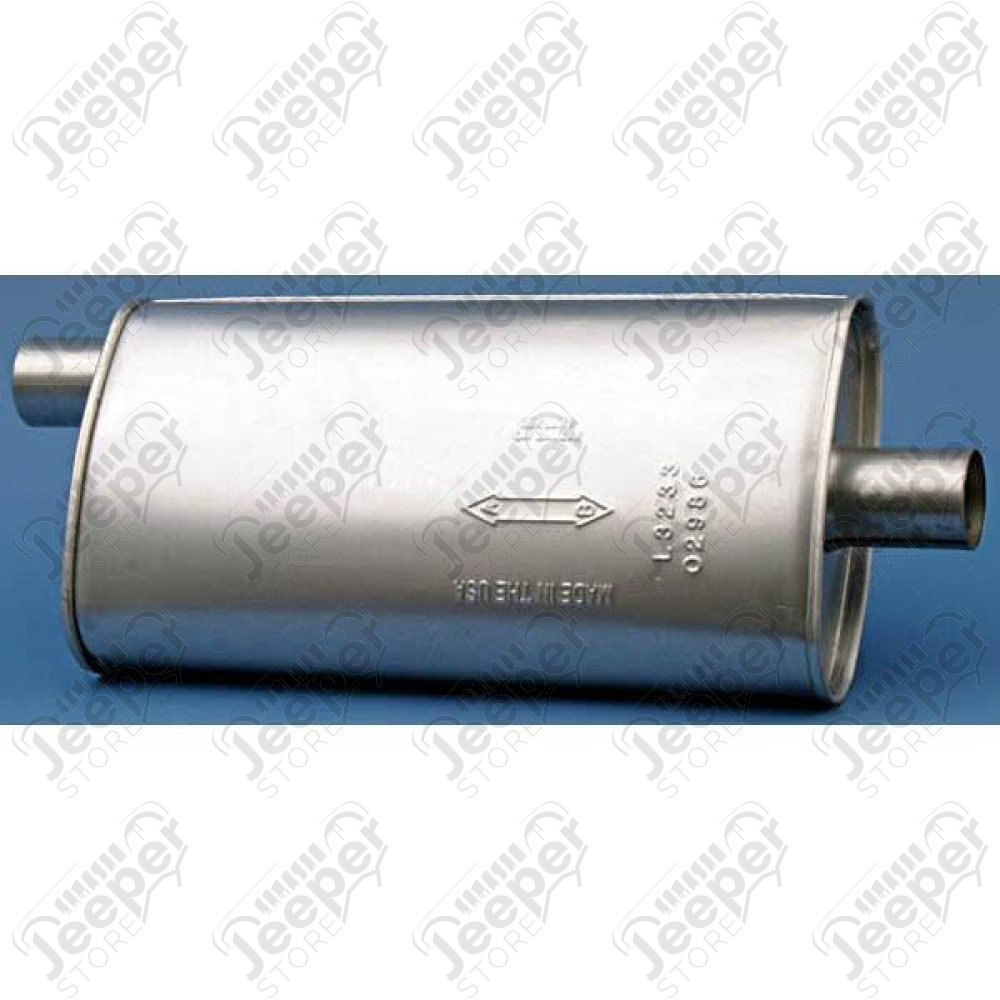 Exhaust Muffler; 87-92 Jeep Cherokee XJ, 4.0L