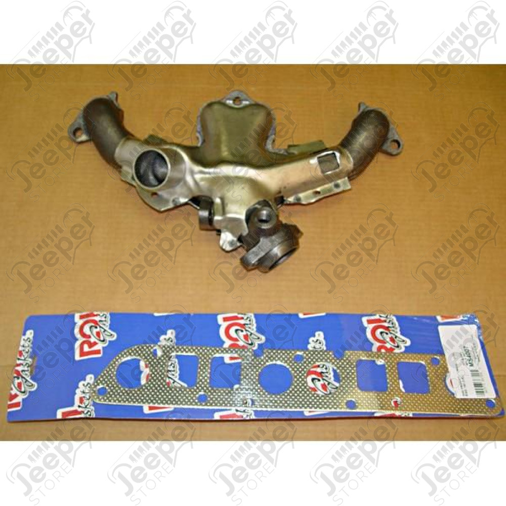 Exhaust Manifold Kit; 84-90 Jeep Cherokee XJ/Wrangler YJ/TJ, 2.5L