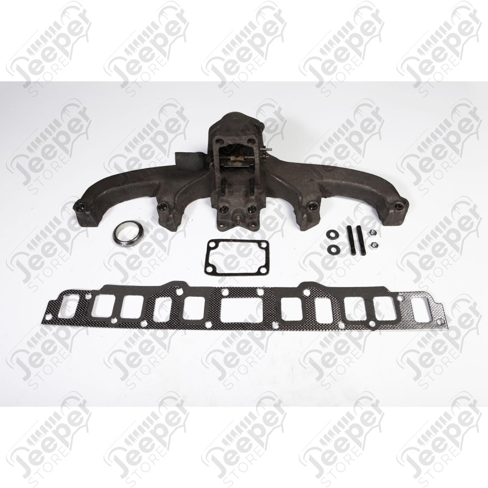 Exhaust Manifold Kit; 72-80 Jeep CJ/SJ, 3.8L/4.2L