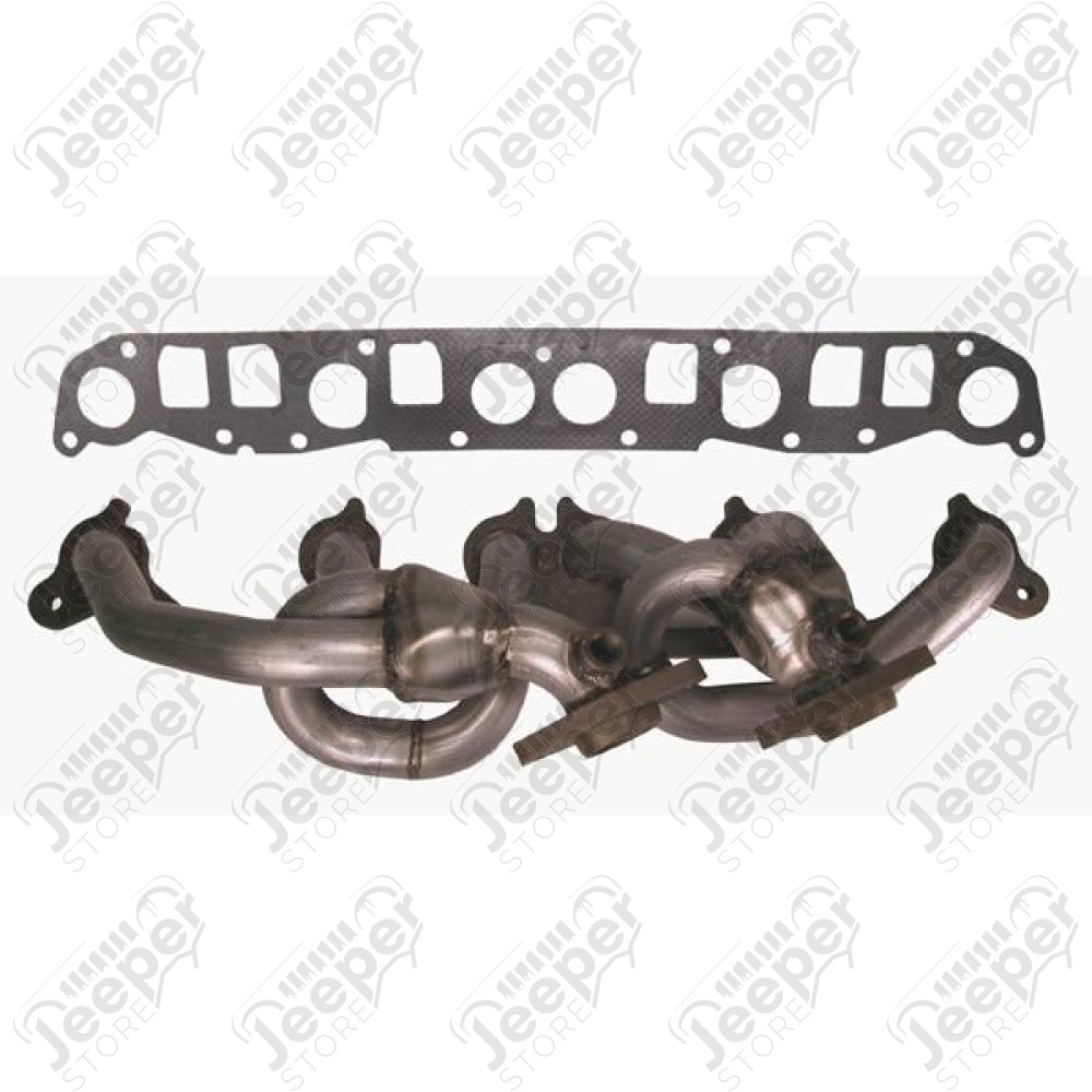 Exhaust Header, Stainless Steel; 99-06 Jeep XJ/ZJ/TJ, 4.0L