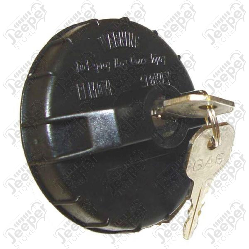 Gas Cap, Locking, Black; 91-95 Jeep Wrangler YJ