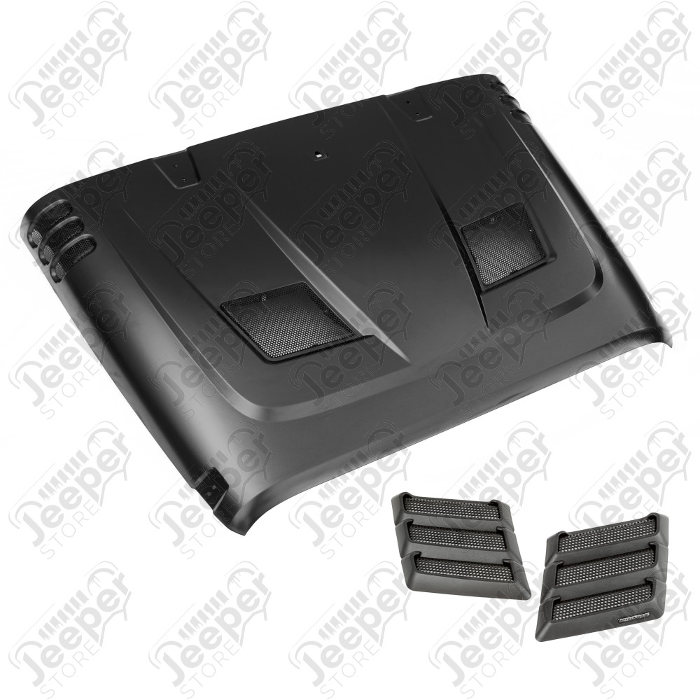 Performance Vented Hood Kit; 07-18 Jeep Wrangler JK