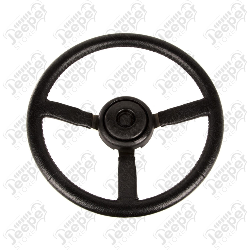 Steering Wheel, Sport, Leather, Black, Jeep XJ/YJ