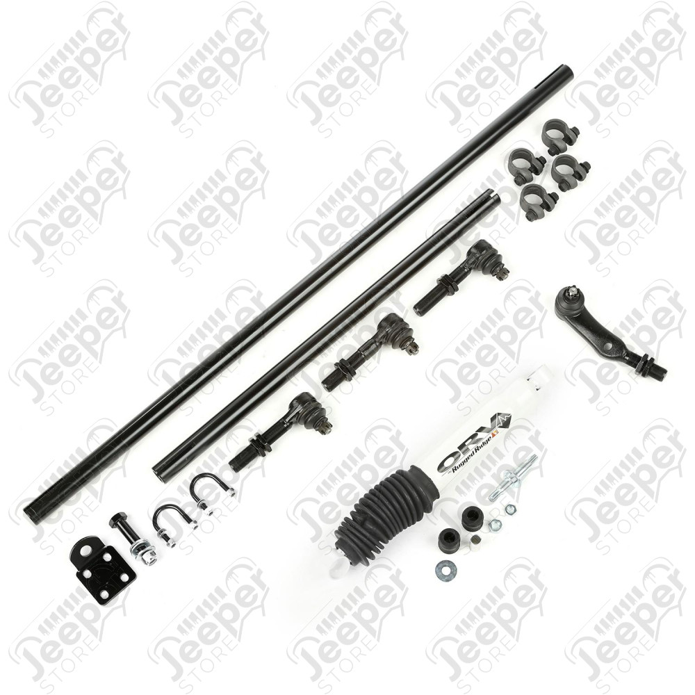 Steering Kit, Damper, Heavy Duty; 84-06 Jeep TJ/XJ/ZJ, 4.0L