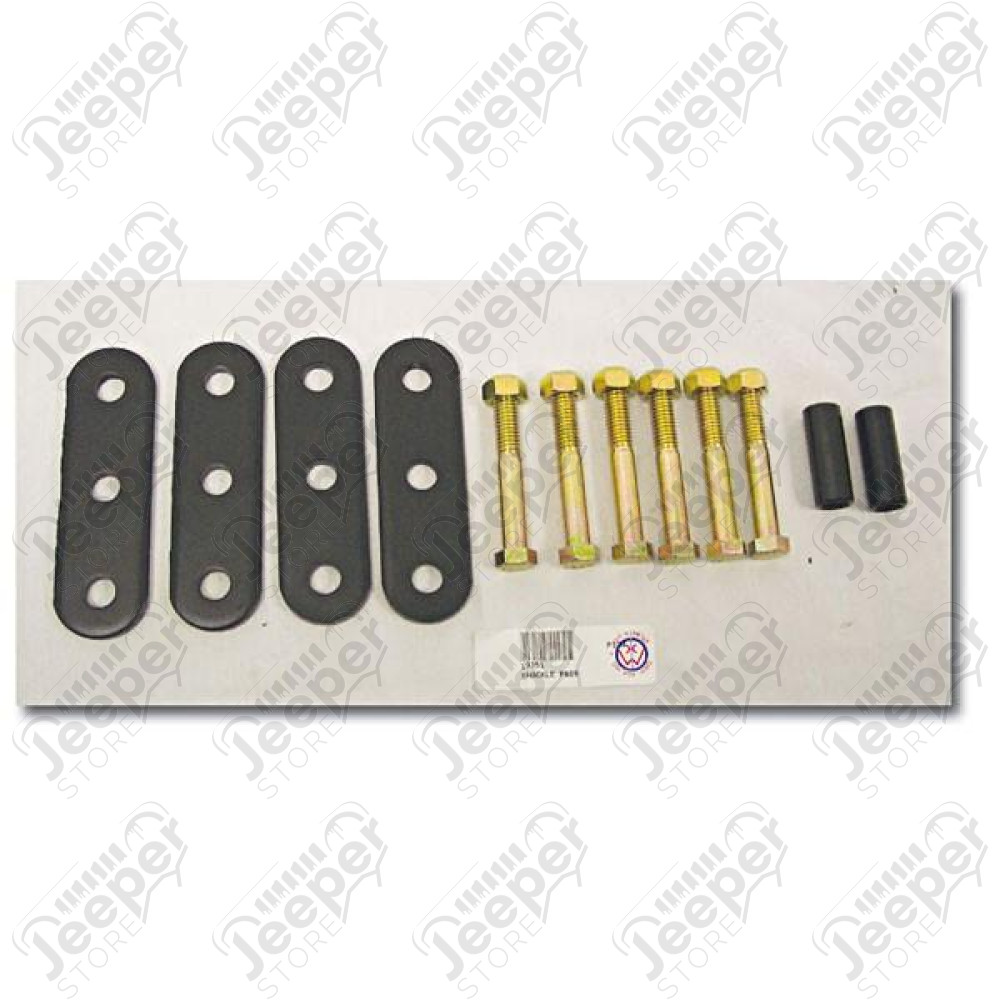 Suspension Leaf Spring Shackle Kit, Heavy Duty; 55-75 Jeep CJ