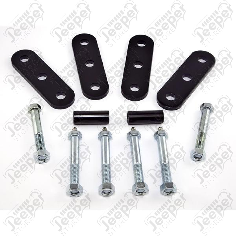 Suspension Leaf Spring Shackle Kit, Greaseable; 55-75 Jeep CJ
