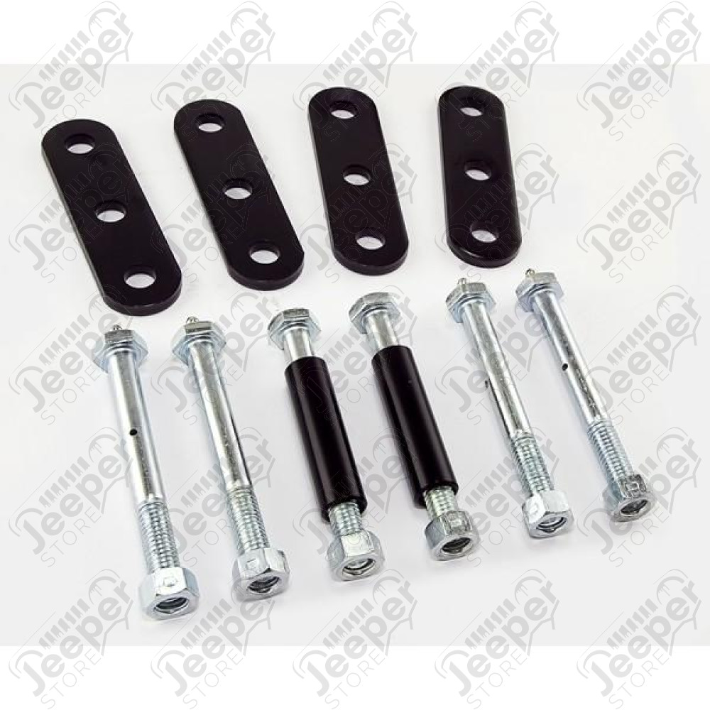 Suspension Leaf Spring Shackle Kit, Rear, HD, Greaseable; 76-86 CJ