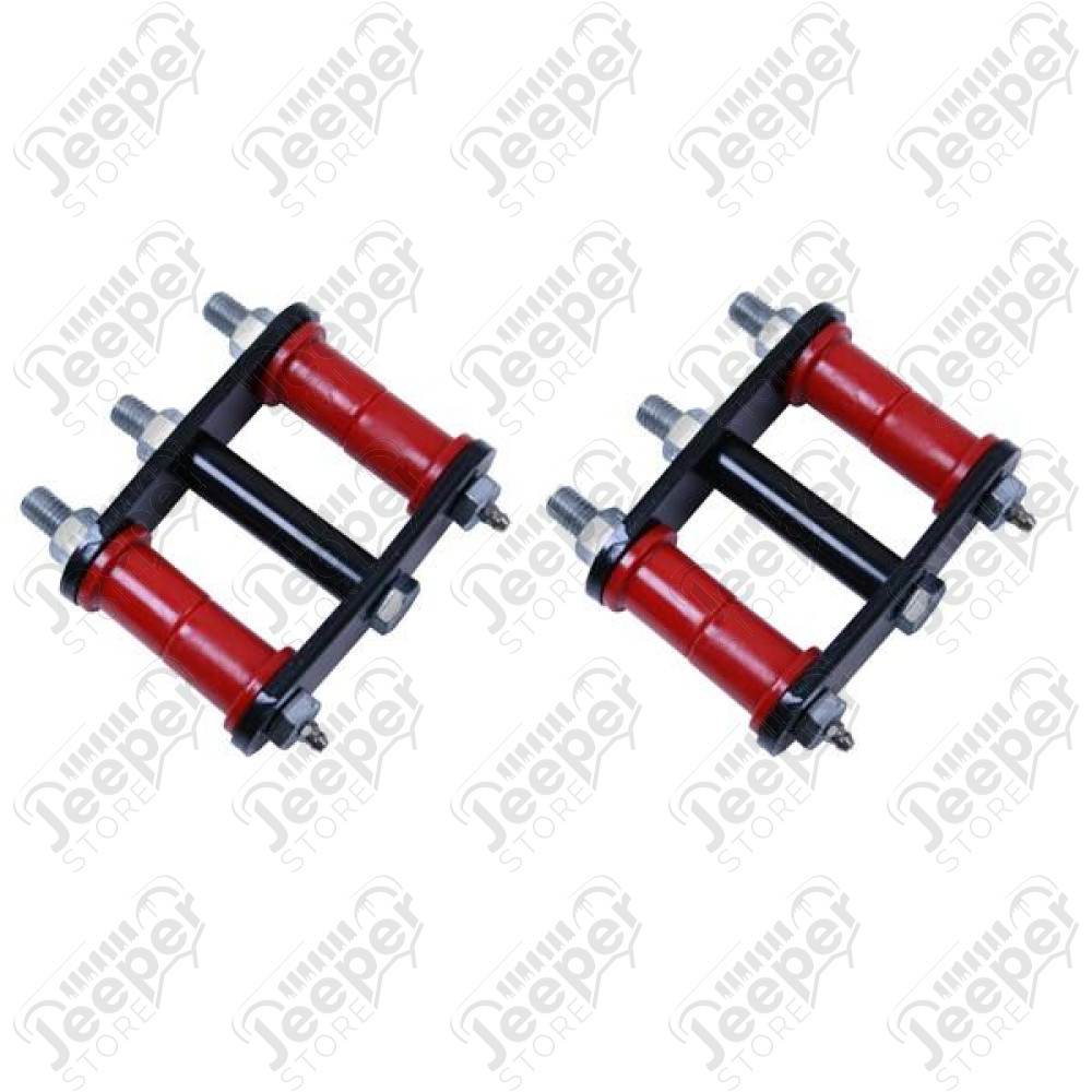 Suspension Leaf Spring Shackle Kit, Rear, HD, Greaseable; 76-86 CJ