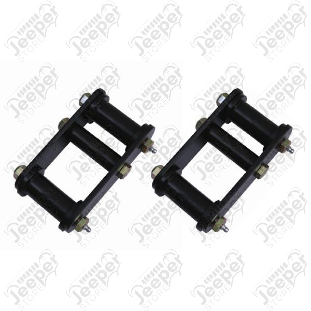 Suspension Leaf Spring Shackle Kit, Front; 87-95 Jeep Wrangler YJ