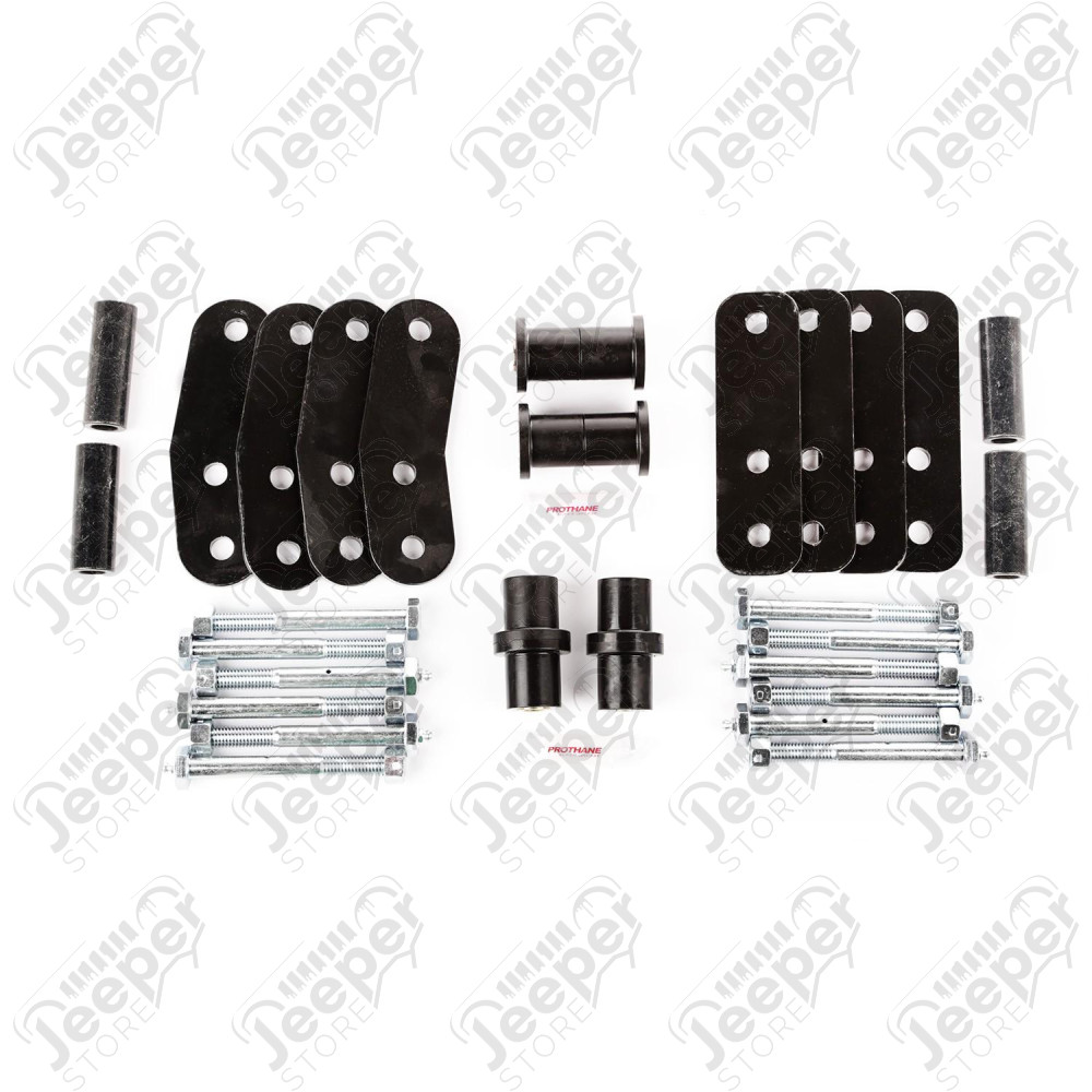 Suspension Leaf Spring Shackle Kit, Rear; 87-95 Jeep Wrangler YJ