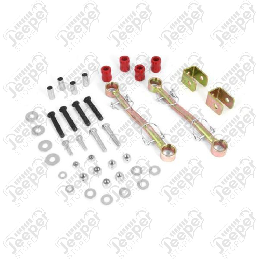 Suspension Stabilizer Bar Link Kit, Front, 4 Inch Lift 97-06 Jeep TJ