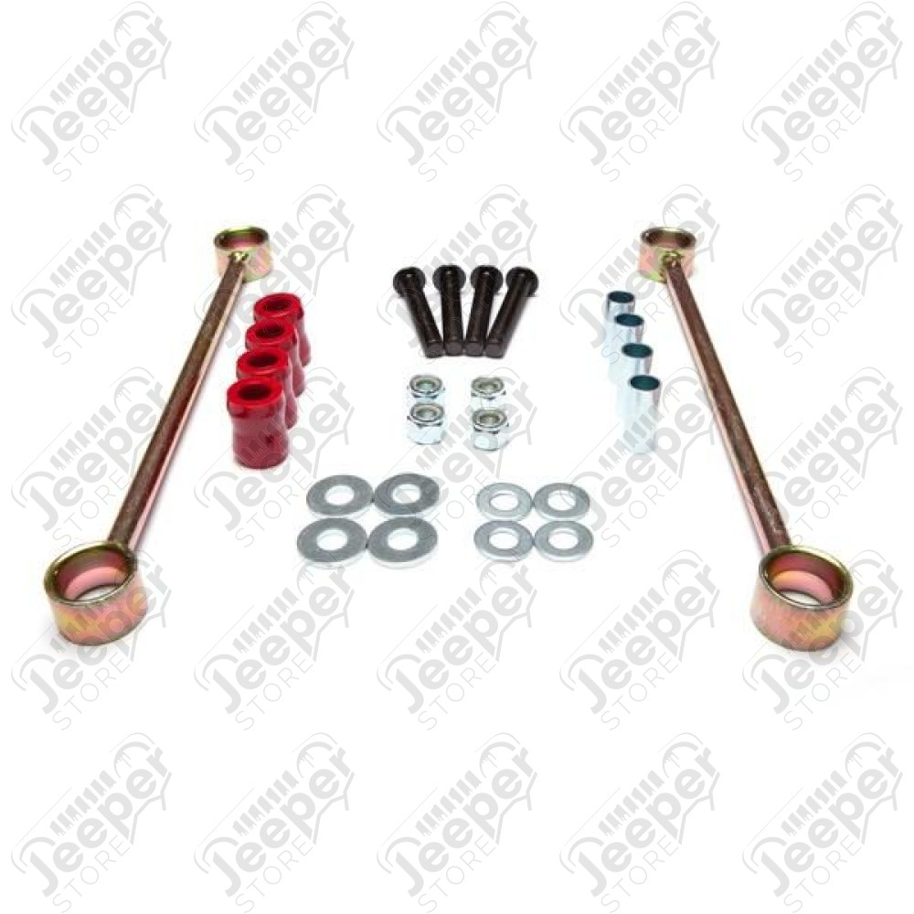 Suspension Stabilizer Bar Link Kit, Rear, 4 Inch Lift; 07-18 Jeep JK