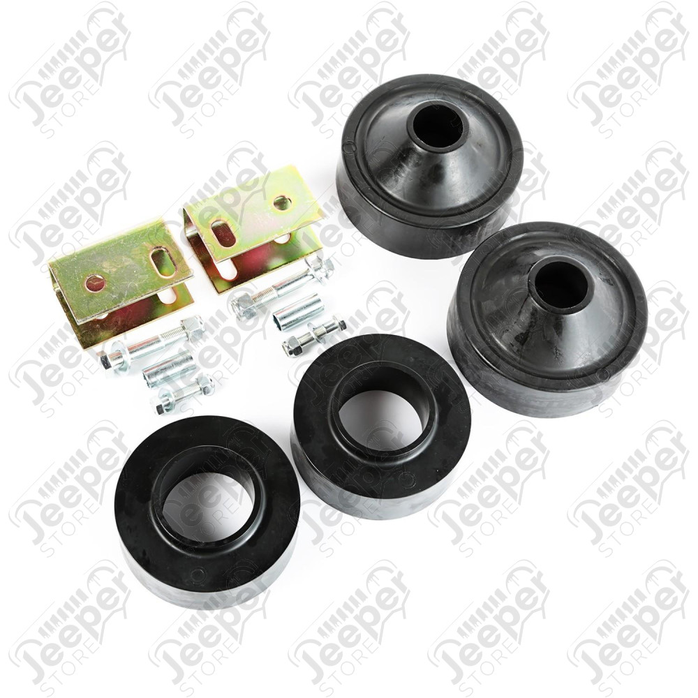 Suspension Coil Spring Spacer Kit, 1.75 inch lift; 07-18 Wrangler JK
