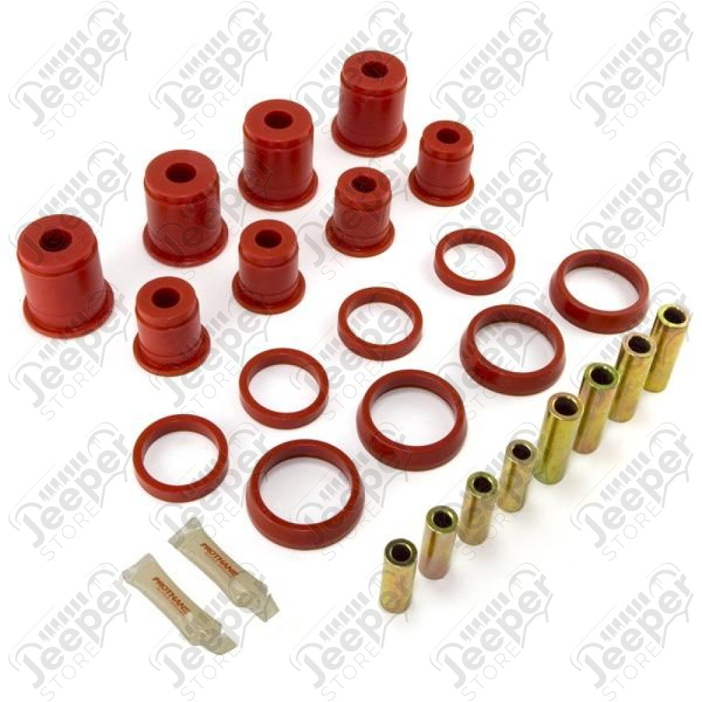 Suspension Control Arm Bushing Kit, Rear, Red; 93-98 Grand Cherokee ZJ