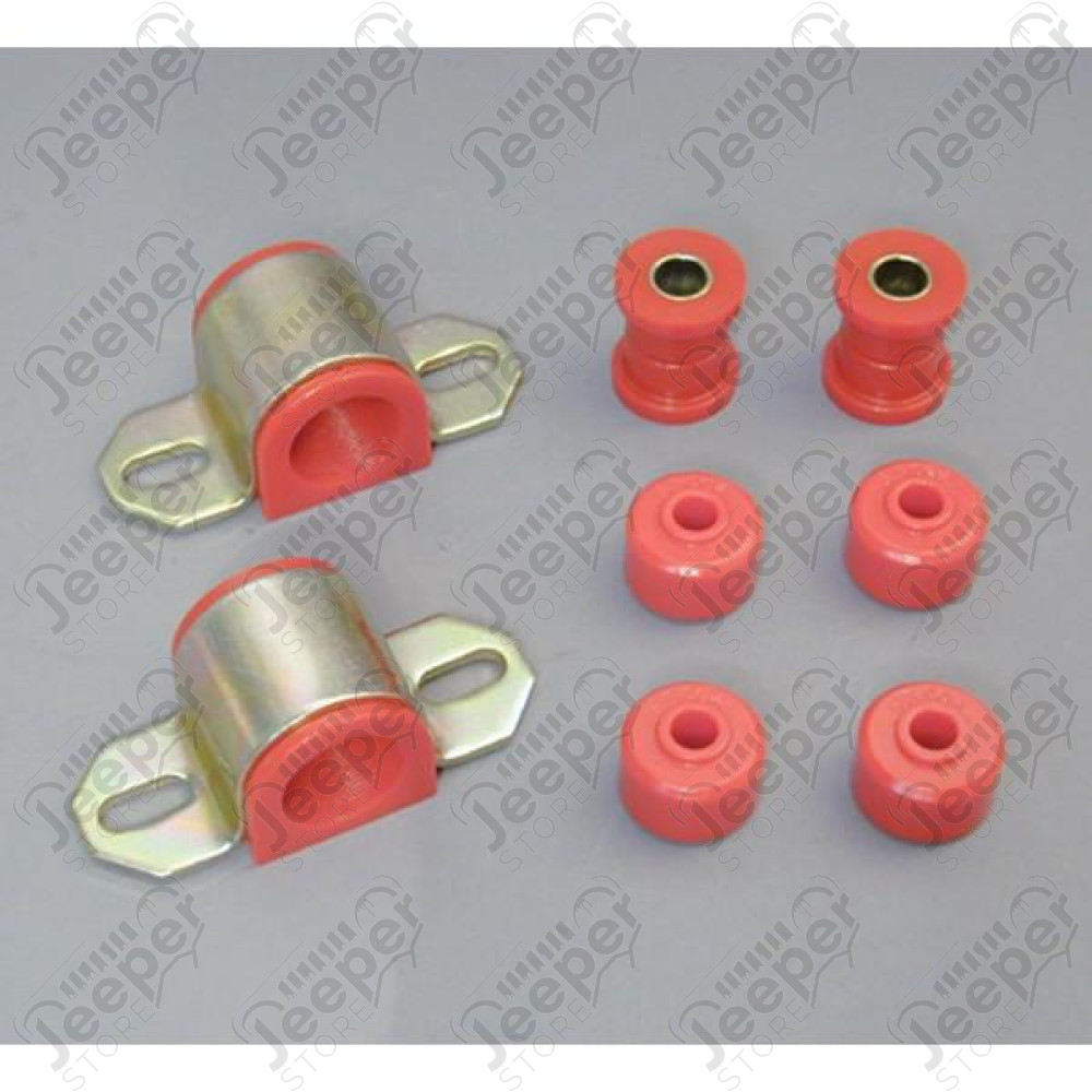 Suspension Stabilizer Bar Bushing Kit, Front, Red, 25mm; 84-01 XJ