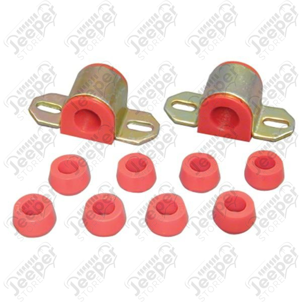 Suspension Stabilizer Bar Bushing Kit, Front, Red, 7/8 Inch; 76-86 CJ