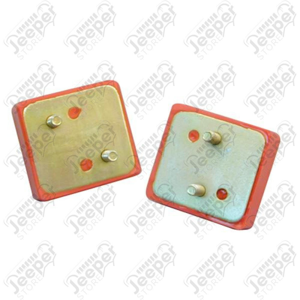 Engine Mount Kit, Polyurethane, Red;72-91 SJ/XJ, 5.0L/5.9L/6.6L